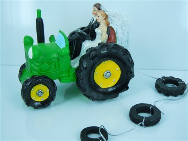 Tractor wedding cake topper Tractor wedding cake topper