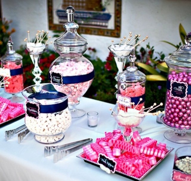 Wedding Decorations JOSIE Glass Apothecary Candy Lolly Jar