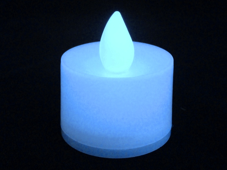 Blue Flickering LED Tealight Candles